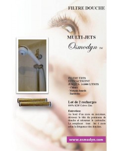 Cartouche filtrante pour  douche Multi jets