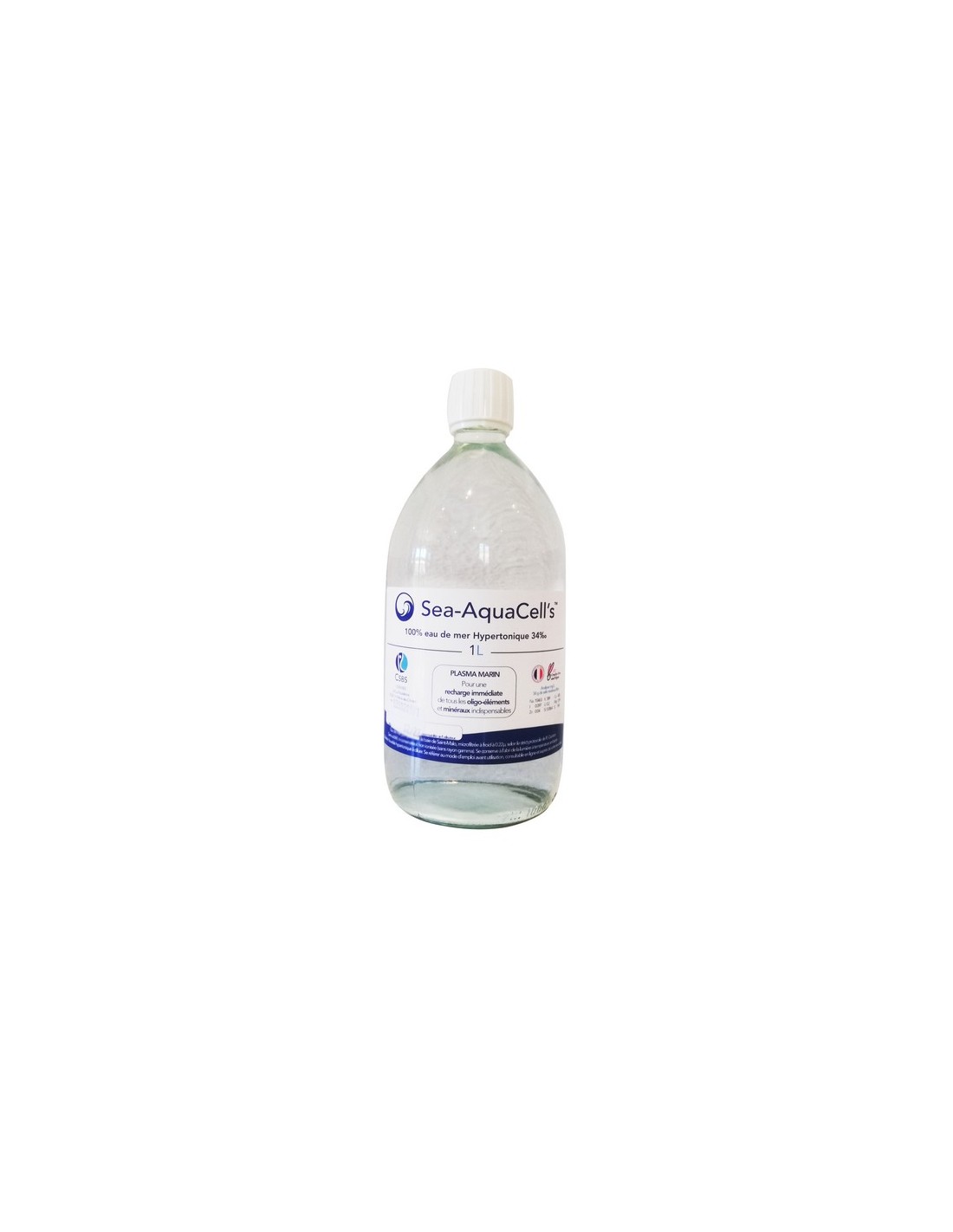 Plasma de Quinton, Sea- AquaCell's, Solution Hypertonique buvable 1L