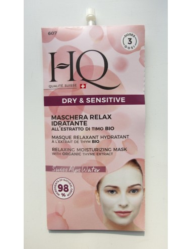 Masque Relaxant Hydratant HQ, 3 doses